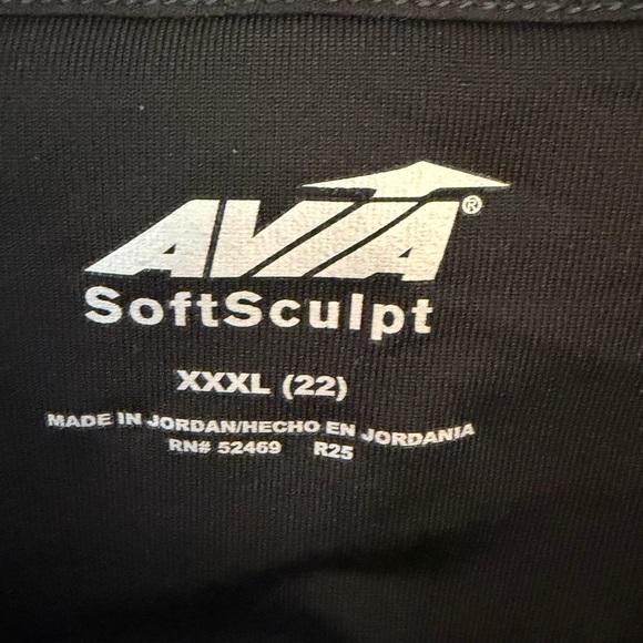 NWT Avia Black Sports Bra Size XXXL - Picture 6 of 6